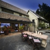 Hidden Lodge Courtyard Blue