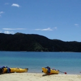 kayaks2 abel tasman kayak on beach